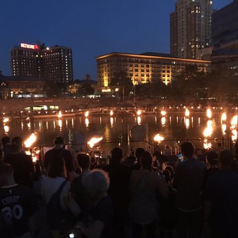 WaterFire Providence - Main arena facing center stage - Performing Arts Near Me - Providence, Rhode Island