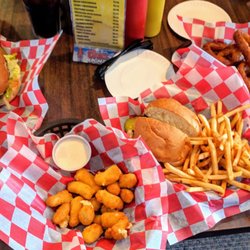 Ward's Bar - Burgers, fries, onion rings & cheese curds $20