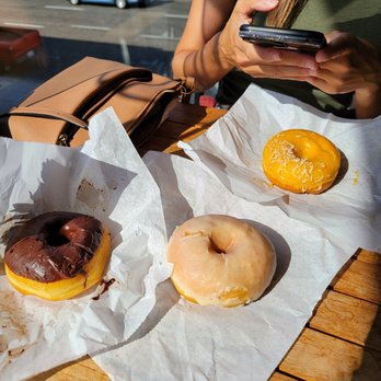 Devil's Dozen Donut Shop - Chocolate, Vanilla Bean, Passionfruit Coconut - Donuts Near Me - San Diego, California Devil's Dozen Donut Shop - Chocolate, Vanilla Bean, Passionfruit Coconut - Donuts Near Me - San Diego, California