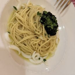 Spaghetti Con Tobiko E Calamari