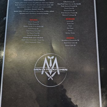 Men In The Kitchen - Menu - American Near Me - Harrisburg, Pennsylvania
