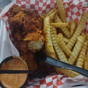 The Kluckin’ Chicken - Reseda - 3 Pieces with Fries and Slaw - Chicken Shop Near Me - Reseda, California The Kluckin’ Chicken - Reseda - 3 Pieces with Fries and Slaw - Chicken Shop Near Me - Reseda, California