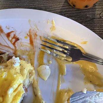 Crave Cafe - Eggs Benedict with big chunks off egg shells for breakfast today (: - Cafes Near Me - West Hills, California Crave Cafe - Eggs Benedict with big chunks off egg shells for breakfast today (: - Cafes Near Me - West Hills, California
