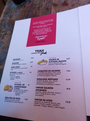 Menu photo 4 Yakuza Madrid, M