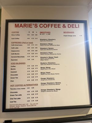 Menu photo 2 Marie's Coffee & Deli Los Angeles, CA Menu photo 2 Marie's Coffee & Deli Los Angeles, CA