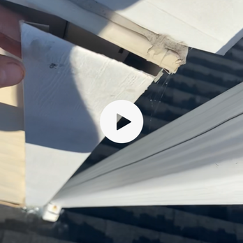 Roofing Done Rite - corner trim not reattached by roofers - Roofing Near Me - Perrysburg, Ohio