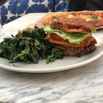 True Food Kitchen - Vegan Double Cheeseburger with Cheese - New American Near Me - Columbus, Ohio True Food Kitchen - Vegan Double Cheeseburger with Cheese - New American Near Me - Columbus, Ohio