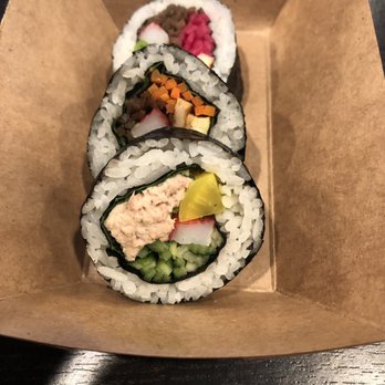 Oh Mama Kitchen - Kimbap (One tuna, two fish cake) - Korean Near Me - La Mirada, California Oh Mama Kitchen - Kimbap (One tuna, two fish cake) - Korean Near Me - La Mirada, California