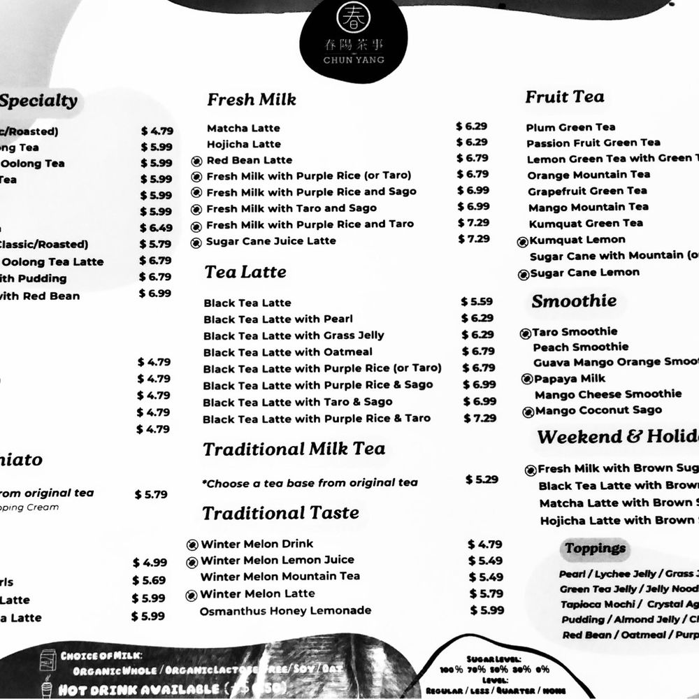 Chun Yang Tea - San Gabriel - Menu - Tea Rooms Near Me - San Gabriel, California Chun Yang Tea - San Gabriel - Menu - Tea Rooms Near Me - San Gabriel, California