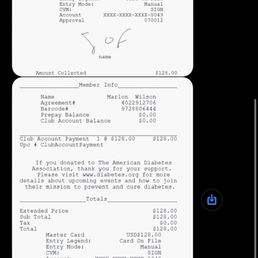 Fraudulent receipt