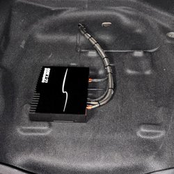 Anthony's House of Sound - Amp hidden in trunk and wired nice with ferrules. Secured down good