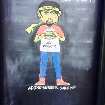 Lil Woody's - Adobo burger. Excited!!!! - Burgers Near Me - Seattle, Washington