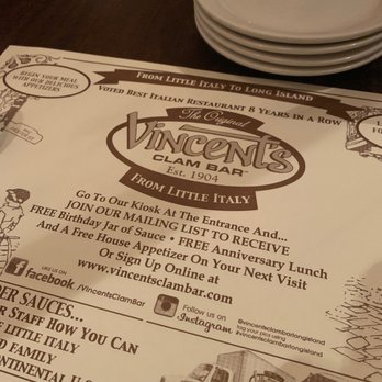 Vincent's Clam Bar - Seafood Near Me - Carle Place, New York Vincent's Clam Bar - Seafood Near Me - Carle Place, New York