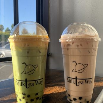 Milktea Way - green thai milk tea w/ cheese cream and boba; traditional milk tea w/ boba - Coffee & Tea Near Me - San Jose, California Milktea Way - green thai milk tea w/ cheese cream and boba; traditional milk tea w/ boba - Coffee & Tea Near Me - San Jose, California