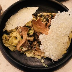 Adorn Nail and Spa - Hand cut mushroom tagliatelle pasta. It was love at first bite... a must if you love mushrooms.