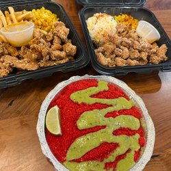 Zero Degrees - Grand Prairie - Popcorn chicken- Cajun and butter garlic are good. Elotes corn, I meant for extra white sauce but that works too!!!