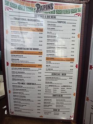 Menu photo 5 Papin's Mexican Restaurant and Bar Sunnyvale, TX Menu photo 5 Papin's Mexican Restaurant and Bar Sunnyvale, TX