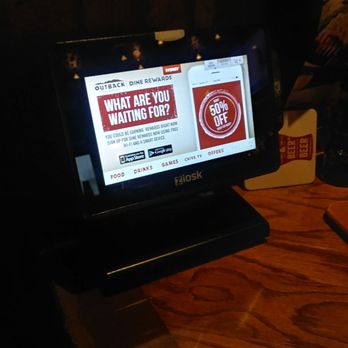 Outback Steakhouse - Inside order kiosk - Steakhouses Near Me - Arcadia, California