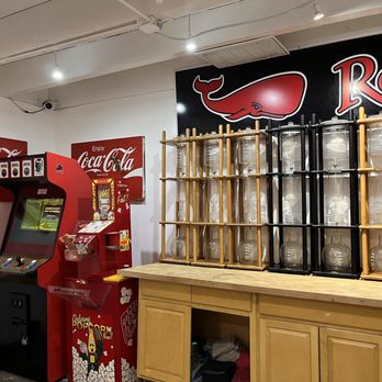 Red Whale Coffee - Love these classic videos games and coffee siphons! Yummm - Coffee & Tea Near Me - San Rafael, California