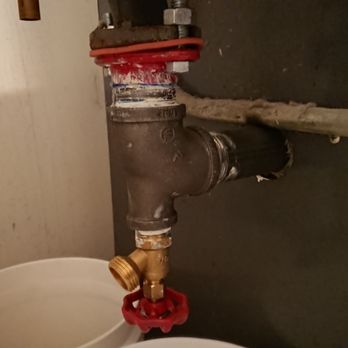 Harry's Contracting - New furnace drain valve. The entire flange was rusted so the gasket and flange and pipe had to be reinstalled. - General Contractors Near Me - Maspeth, New York Harry's Contracting - New furnace drain valve. The entire flange was rusted so the gasket and flange and pipe had to be reinstalled. - General Contractors Near Me - Maspeth, New York