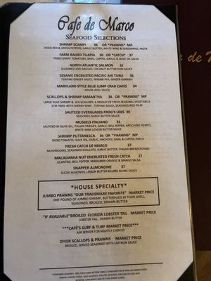 Menu photo 2 Café De Marco Marco Island, FL