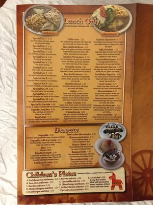 Menu photo 1 La Carreta Mexican Restaurant Summersville, WV