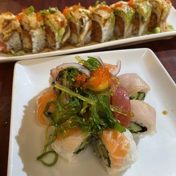 Crystal Fish - Yellow Eyed Monster Roll ~ $18 & Spider Man Roll ~ $18.50 - Japanese Near Me - Monterey, California