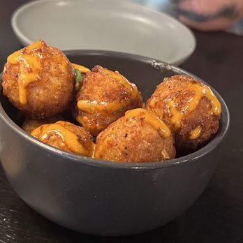 Electric Shuffle Austin - Mac and Cheese balls - Bars Near Me - Austin, Texas Electric Shuffle Austin - Mac and Cheese balls - Bars Near Me - Austin, Texas