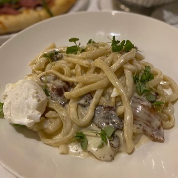Spaghettini - Bucatini carbonara - Italian Near Me - Seal Beach, California