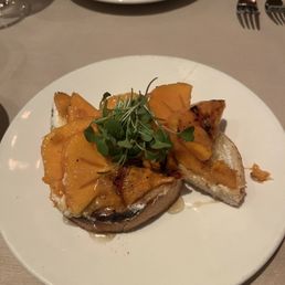Grilled Persimmon bruschetta Grilled Persimmon bruschetta