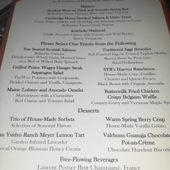 The Stonehouse Restaurant - brunch menu - New American Near Me - Santa Barbara, California