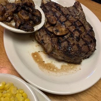 Texas Roadhouse - 20 oz tomahawk rib eye with sautéed mushroom and onions on the side - Steakhouses Near Me - Oceanside, California Texas Roadhouse - 20 oz tomahawk rib eye with sautéed mushroom and onions on the side - Steakhouses Near Me - Oceanside, California