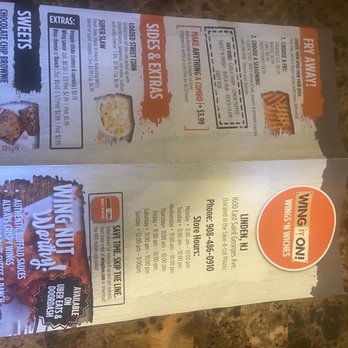 Wing It On! - Menu front - Chicken Wings Near Me - Linden, New Jersey