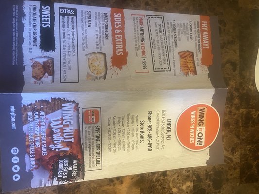 Menu photo 3 Wing It On! Linden, NJ
