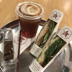 Pret A Manger - Sandwiches, brownie, and drink