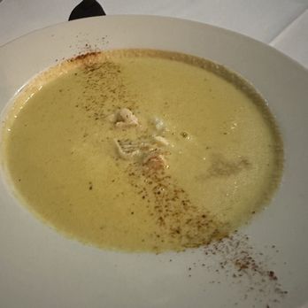 Steinhilber's Restaurant - She Crab Soup (yellow color...not sure why) - Seafood Near Me - Virginia Beach, Virginia Steinhilber's Restaurant - She Crab Soup (yellow color...not sure why) - Seafood Near Me - Virginia Beach, Virginia