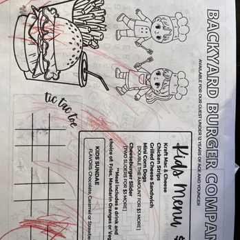 Backyard Burger Company - Kids menu - Burgers Near Me - West Linn, Oregon Backyard Burger Company - Kids menu - Burgers Near Me - West Linn, Oregon