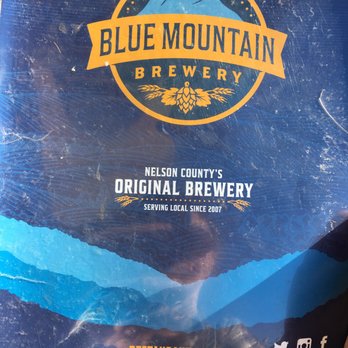 Blue Mountain Brewery - Menu cover - Brewpubs Near Me - Afton, Virginia Blue Mountain Brewery - Menu cover - Brewpubs Near Me - Afton, Virginia