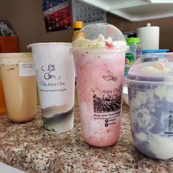 Aiyu Cha - $36 worth of sunken bunnies and mediocre boba drinks - Bubble Tea Near Me - Westminster, California