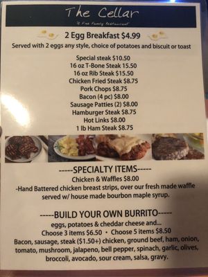 Menu photo 6 The Cellar Steakhouse Porterville, CA Menu photo 6 The Cellar Steakhouse Porterville, CA