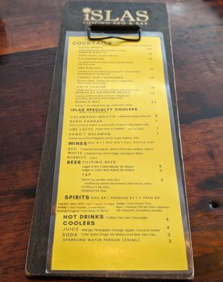 Menu photo 1 Islas Filipino BBQ and Bar Toronto, ON Menu photo 1 Islas Filipino BBQ and Bar Toronto, ON