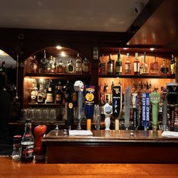 Aidan's Pub - Organized Bar Area with many drinks on tap