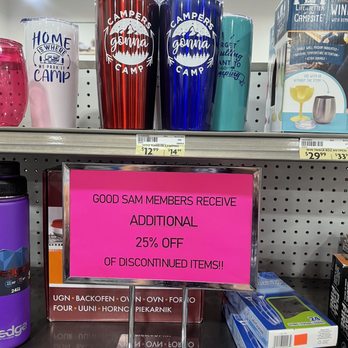 Camping World - New Braunfels - I bought the red & blue insulated cups. I couldn't pass up a sale! - RV Dealers Near Me - New Braunfels, Texas Camping World - New Braunfels - I bought the red & blue insulated cups. I couldn't pass up a sale! - RV Dealers Near Me - New Braunfels, Texas