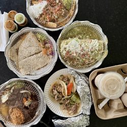 Taqueria El Guero - Carne Asada, Quesadilla, Tacos de Maiz / Four Tacos, Macho Burrito, Súper Nachos, and Horchatas.