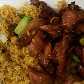 Wang's Chinese Restaurant - Bourbon chicken and plain fried rice with broccoli - Chinese Near Me - Rochester, New York Wang's Chinese Restaurant - Bourbon chicken and plain fried rice with broccoli - Chinese Near Me - Rochester, New York