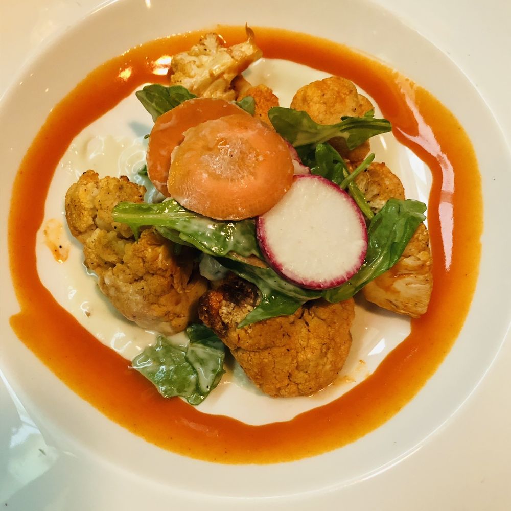 Cafe Maxx - Roasted buffalo cauliflower - Seafood Near Me - Pompano Beach, Florida Cafe Maxx - Roasted buffalo cauliflower - Seafood Near Me - Pompano Beach, Florida