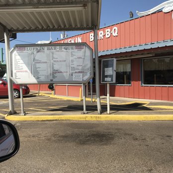 Lufkin Bar B Q - Drive through menu. - Barbeque Near Me - Lufkin, Texas