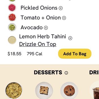 CAVA - Menu dessert - Mediterranean Near Me - Moreno Valley, California