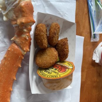 Tracy's King Crab Shack - Mini Crab Cake - Bars Near Me - Juneau, Alaska Tracy's King Crab Shack - Mini Crab Cake - Bars Near Me - Juneau, Alaska