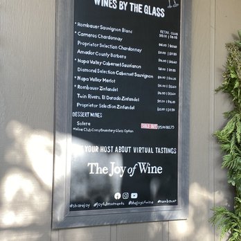 Rombauer Vineyards - Wine tasting menu - Wineries Near Me - St. Helena, California Rombauer Vineyards - Wine tasting menu - Wineries Near Me - St. Helena, California